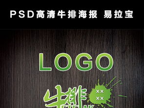 PSD高清牛排海報與易拉寶X展架設計服務，專業代理，助力餐飲營銷